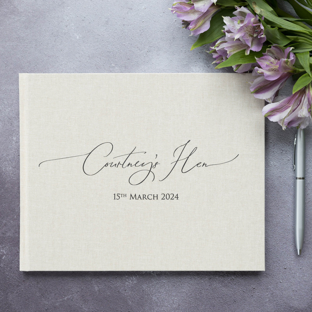 Personalised &#39;Hen&#39; Guest Book