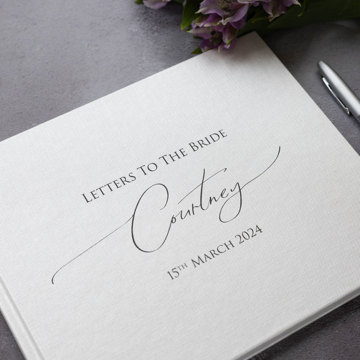 Personalised &#39;Letters to the Bride&#39; Guest Book