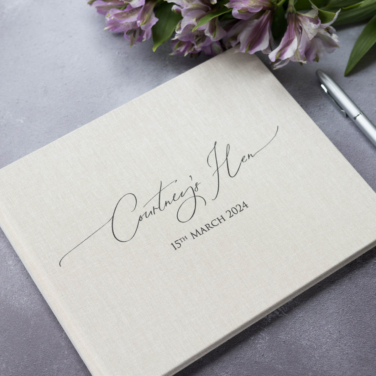 Personalised &#39;Hen&#39; Guest Book