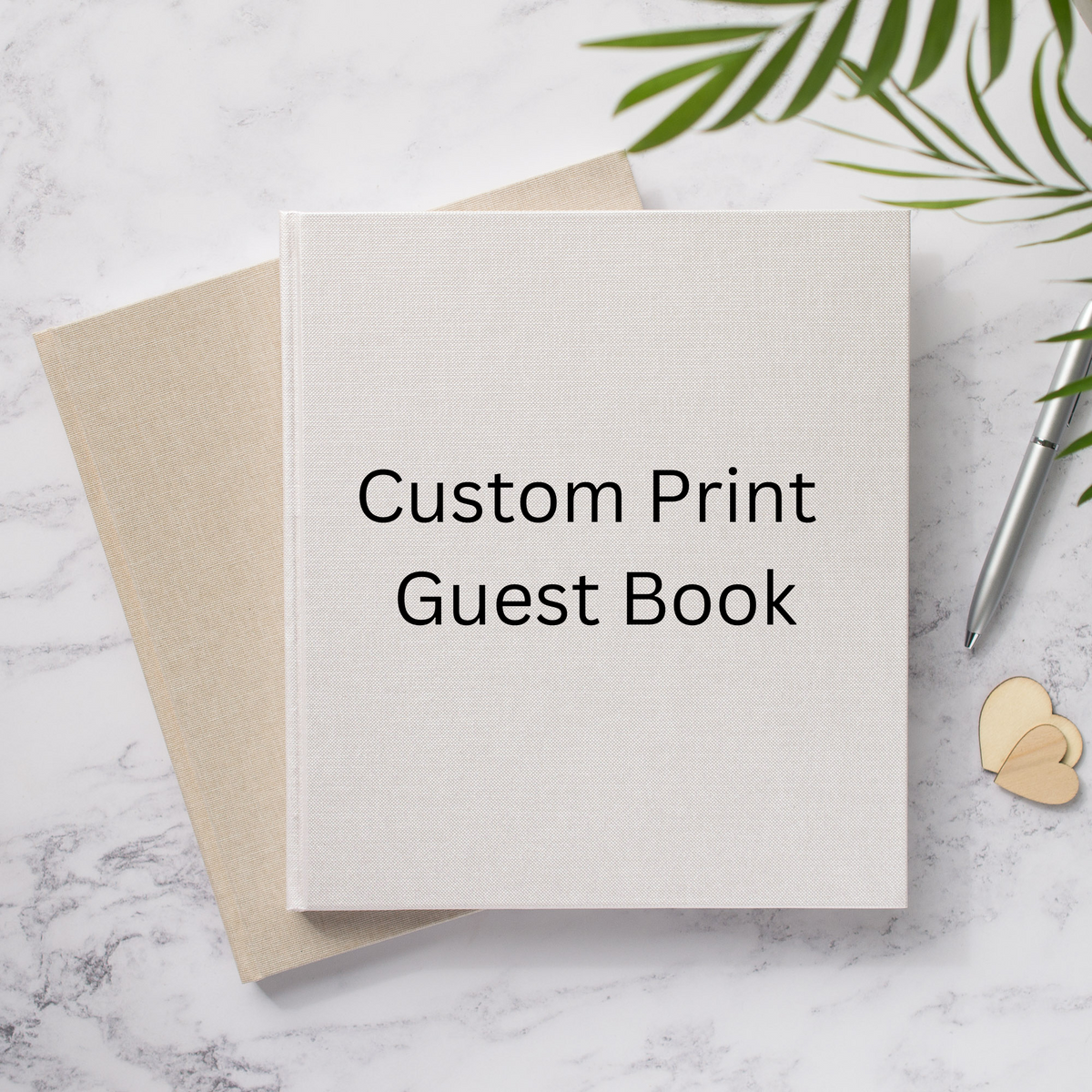 Large custom print Guest Book