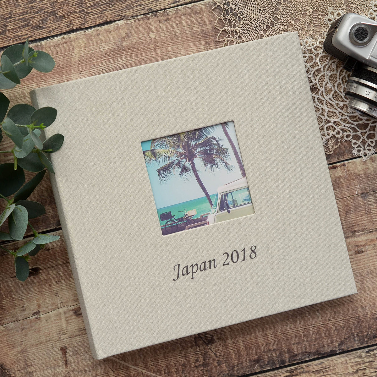 Personalised Slip-in Linen Photograph Album