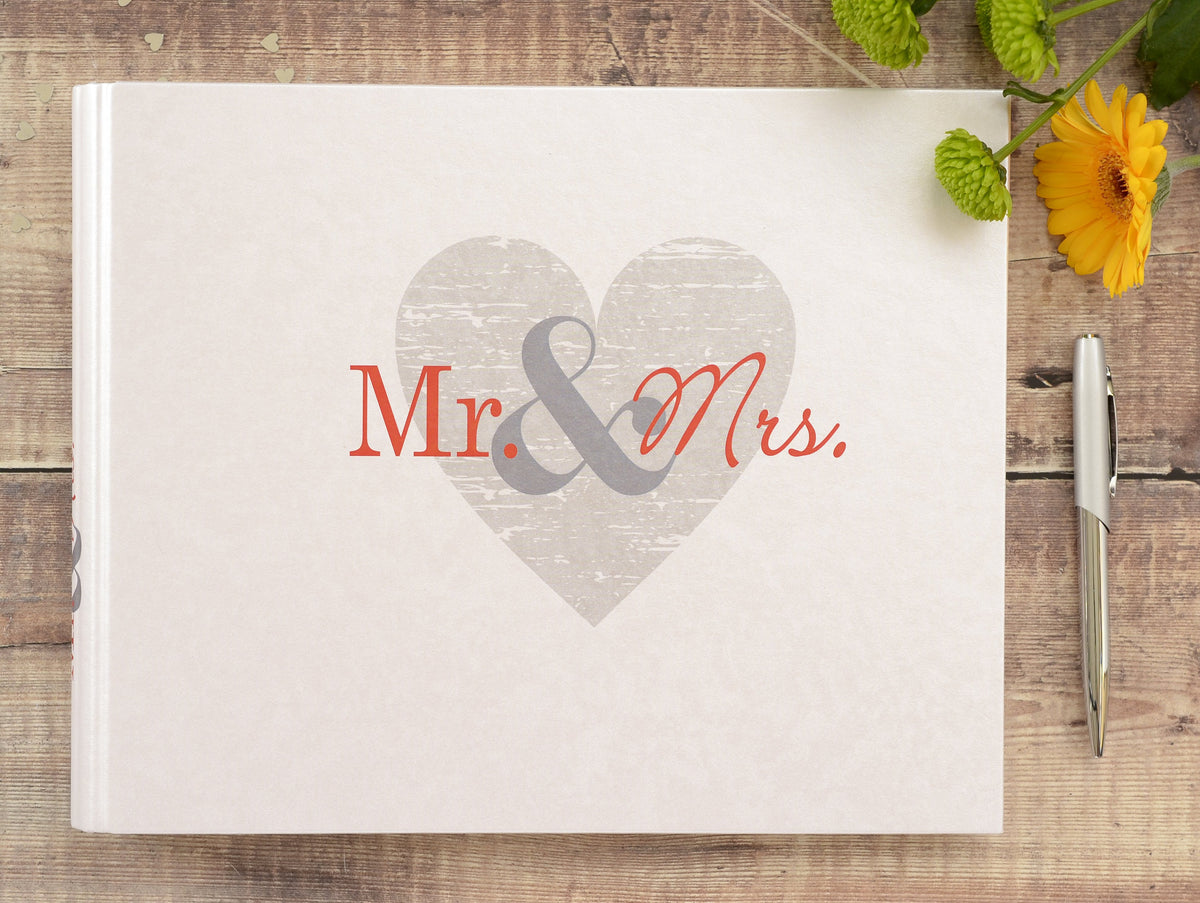 Wedding Photo Guest Book - Mr &amp; Mrs Design