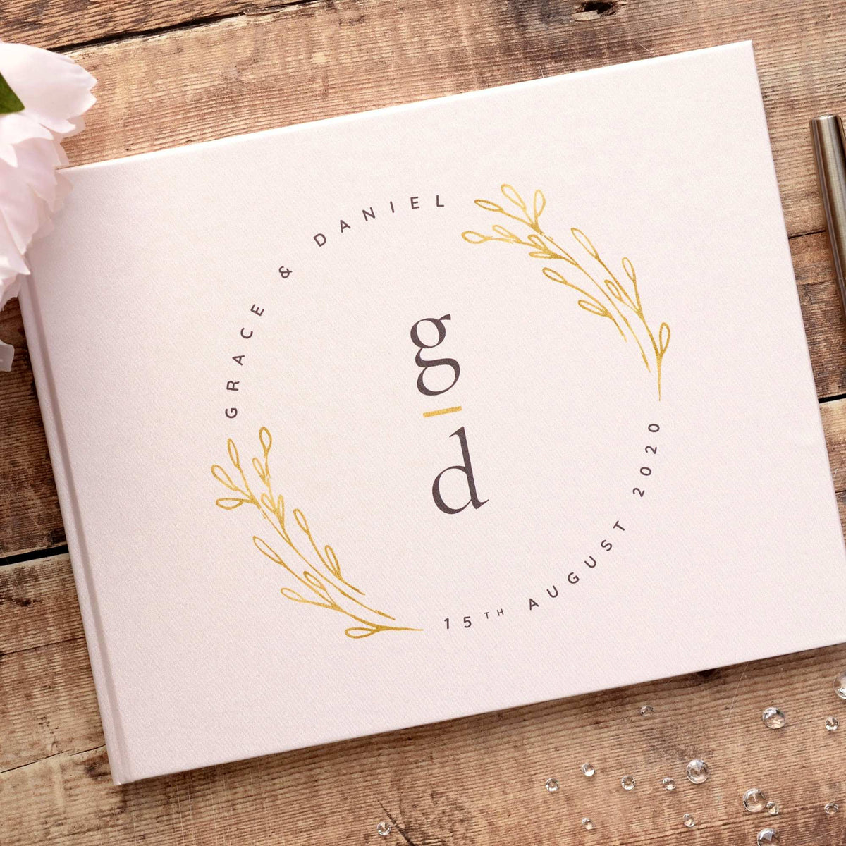 &#39;Grace&#39; - Personalised Wedding Guest Book